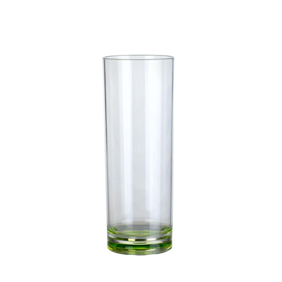 Milano Longdrinkglas green line 2er Set aus Polycarbonat 330 ml bruchfest BPA-frei leicht – für Longdrinks Softdrinks