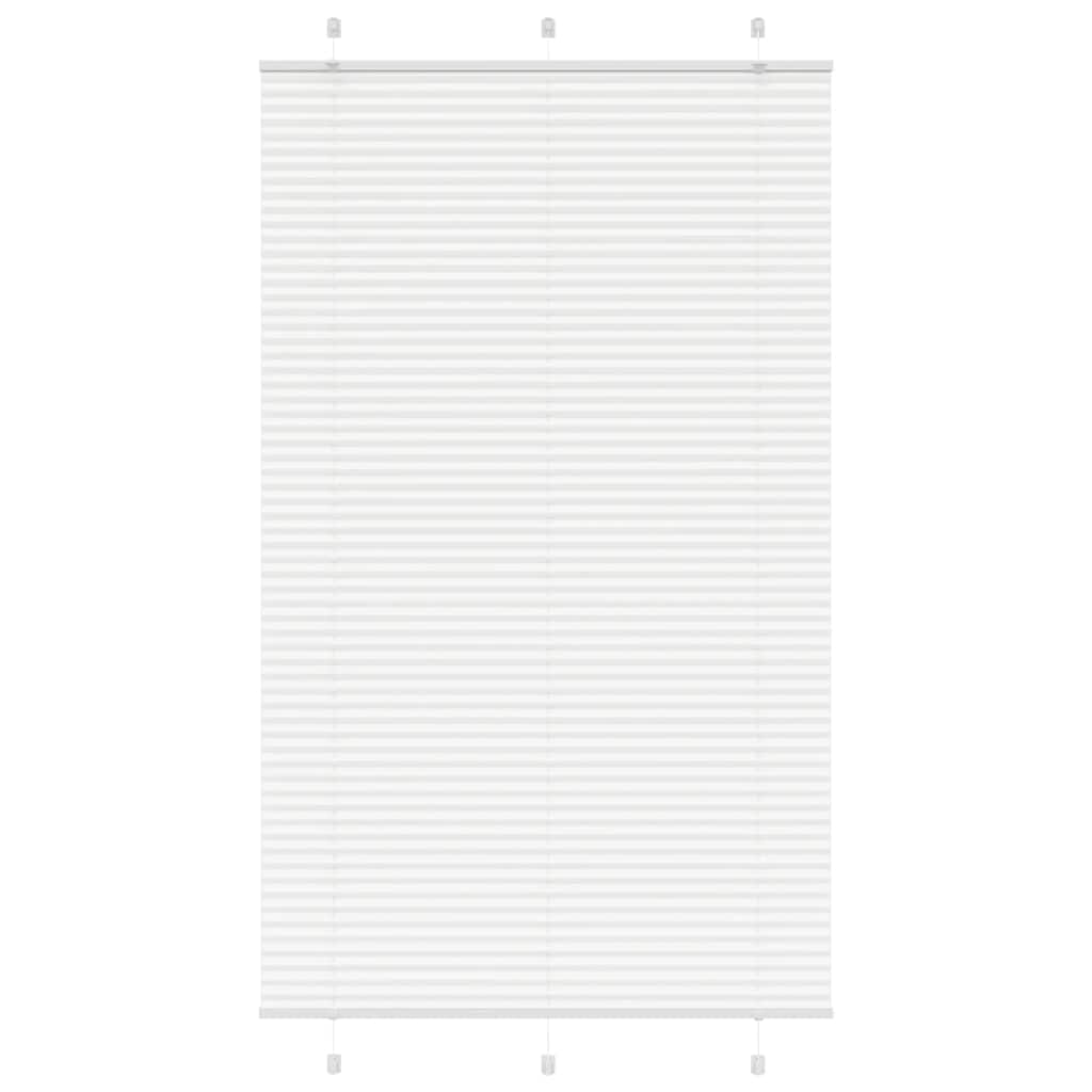 vidaXL Plissee Weiß 115x200 cm Stoffbreite 114,4 cm Polyester