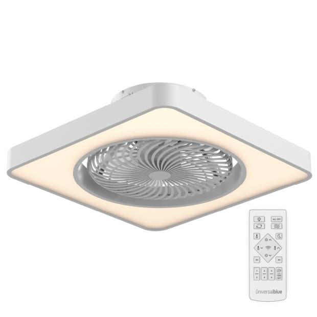 SOLANO 7048W Ventilador de Techo Blanco con Aspas Ocultas | UNIVERSALBLUE