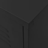 thumbnail of Mueble para TV de acero negro 105x35x50 cm