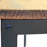 thumbnail of Conjunto Mesa Alta Eco-Line 118x30x110cm y 2 taburetes Negro en madera maciza de pino acabado envejecido estilo Industrial Box Furniture