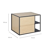 thumbnail of Meuble simple vasque EDISSON 70 cm