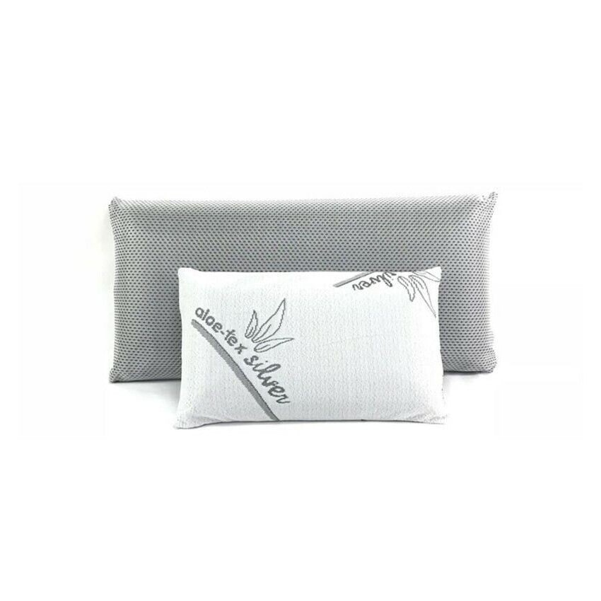 Almohada viscoelastica de carbono activo viaje viajera 3d Aloe-tex