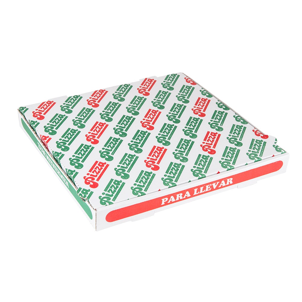 Garcia de Pou 100 Unités - Boîtes Pizza 'Thepack' 330 G/M2 33X33X3,8 Cm Blanc Carton Ondulé Microcanal