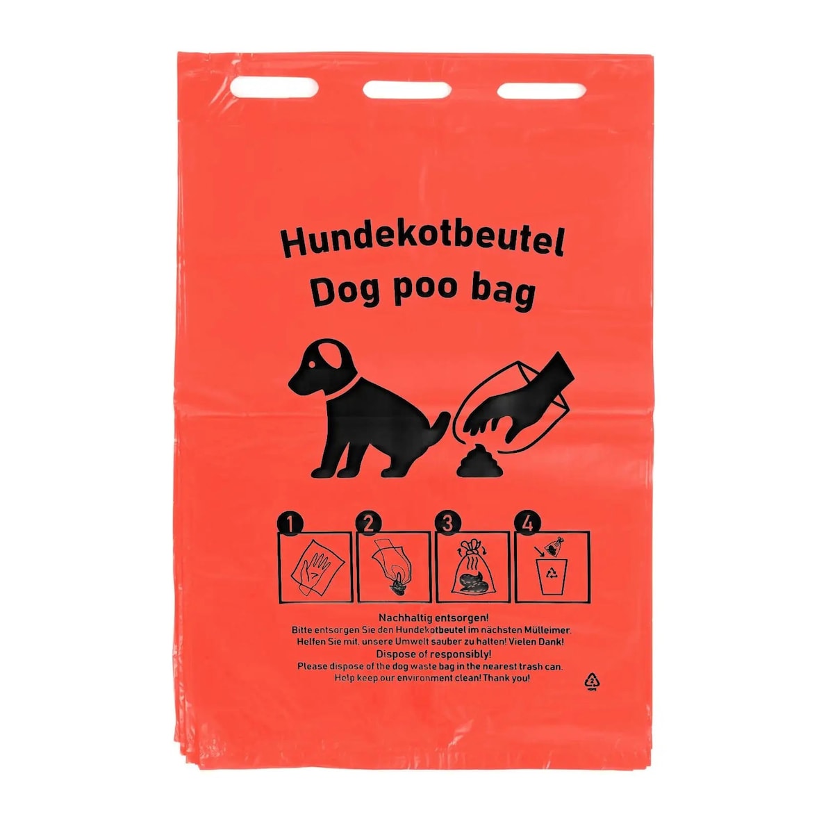 SemyTop Hundekotbeutel - rot - HDPE - 6000 Beutel