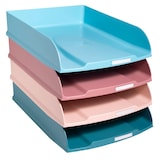 thumbnail of Exacompta - Réf. 111606SETD - Set de 4 corbeilles à courrier COMBO STYLI Skandi - 34,6 x 25,5 x 24,3 cm - pour format A4+ - 4 couleurs assorties