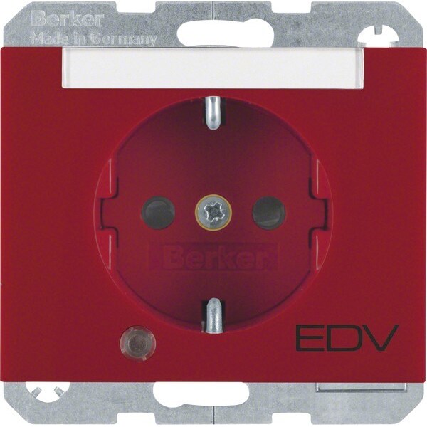 Berker SCHUKO-Steckdose rt/gl 41107115