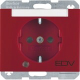 thumbnail of Berker SCHUKO-Steckdose rt/gl 41107115