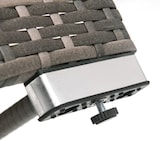 thumbnail of Merax Spa-Pool, Gartenmöbel-Set, Poolumrandung, PE-graues Rattan und Akazienholz, mit Stauraum, Lounge-Set, für Whirlpool und Pool