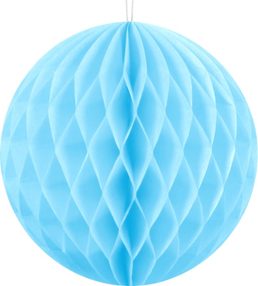 Wabenball hellblau 10 cm