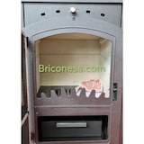 thumbnail of Stufa riscaldamento a legna con struttura in acciaio 7,3 kW Koral -  beige