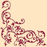 thumbnail of Mank Serviette Airlaid Pomp in Bordeaux-Creme, 40 x 40 cm, 50 Stück - Ornamente