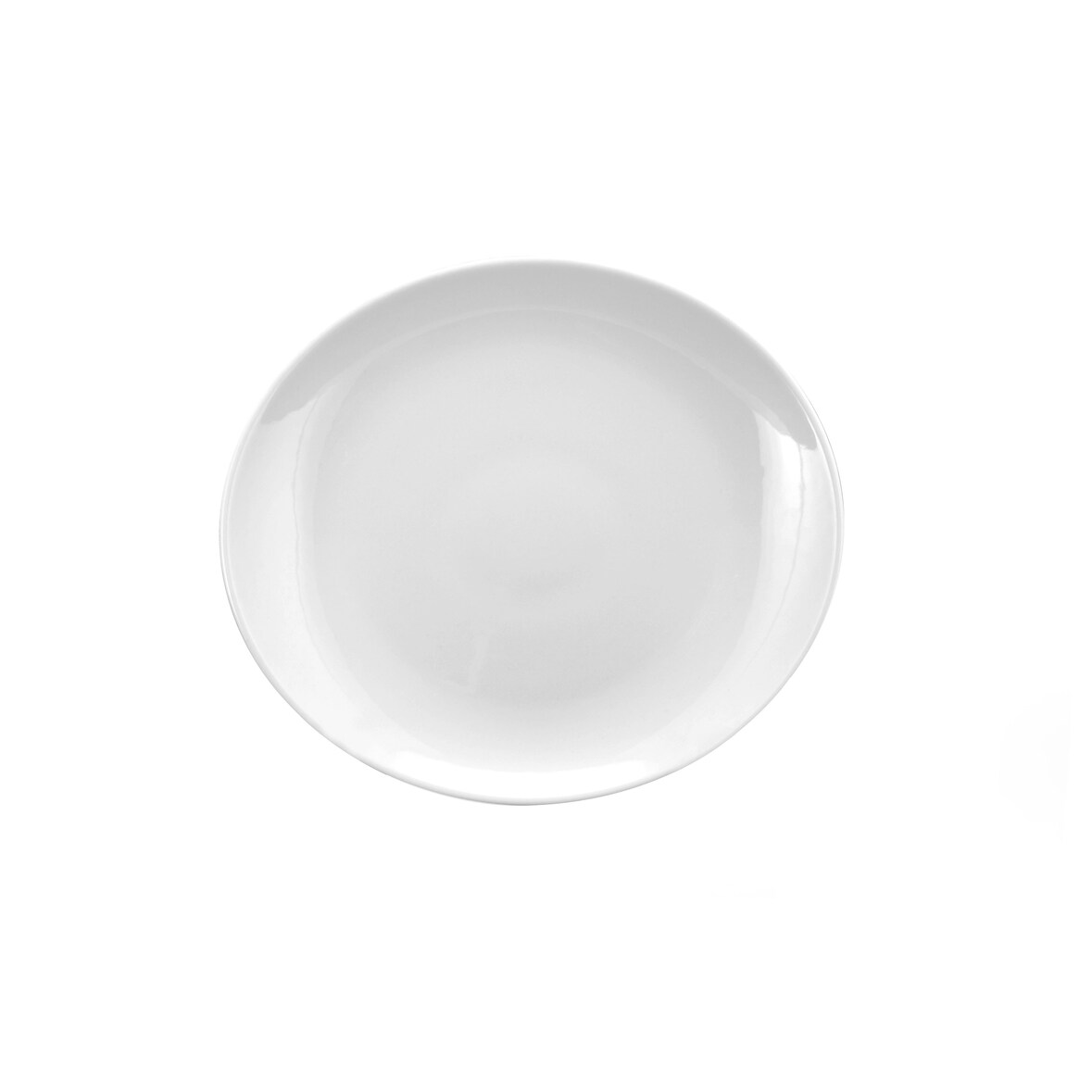 Saturnia, set 6 piatti bistecca Tivoli in porcellana cm 30,5x28 H 4 835300-01001062 bianco