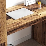 thumbnail of vidaXL Schreibtisch mit Regal Altholz 113 x 54 x 120 cm Holzwerkstoff