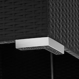 thumbnail of tectake Conjunto de salón de polirratán con estructura de aluminio «Paris»  Negro