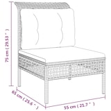 thumbnail of vidaXL 6-tlg. Garten-Lounge-Set mit Kissen Grau Poly Rattan