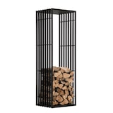 thumbnail of Portalegna IRVING in metallo nero opaco 40x50x150 cm