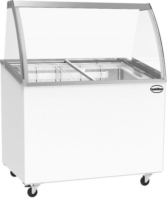 Gastro mobile Speiseeisvitrine Eistheke Eisvitrine Eistruhe Verkaufstheke -24/-18°C 432L
