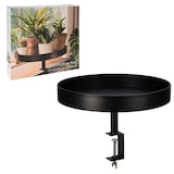 thumbnail of WellHome - Rundes Tablett aus schwarz lackiertem Metall Ø 36cm