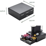 thumbnail of BRASQ Capsulehouder voor Nespresso cups - voor Dolce Gusto cups - Tot 50 cups - Koffiecups houder Zwart - Opbergbox met 4-lades