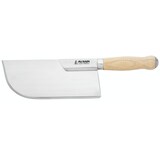 thumbnail of Au Nain Couteliers Feuille de boucher lame de 26 cm avec chappes de renfort, manche en buis