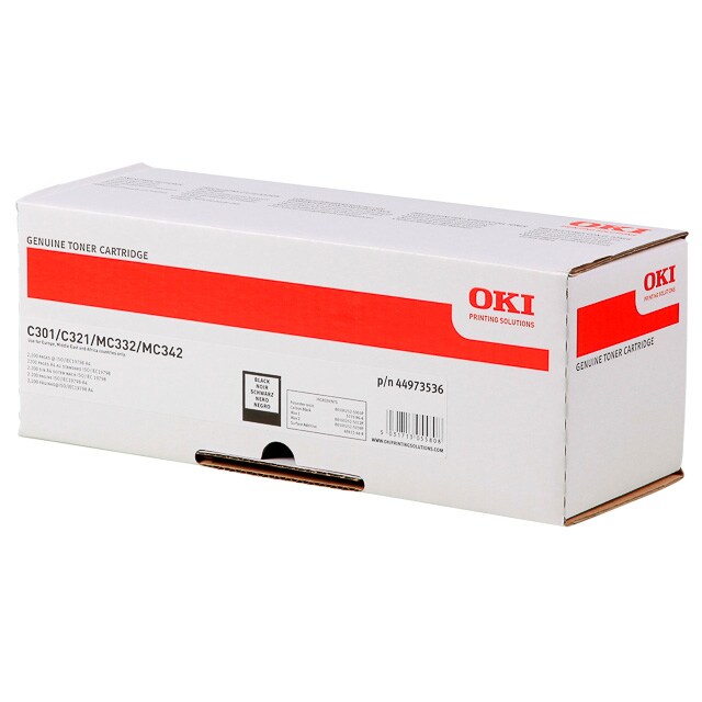 OKI C301DN/C321DN/MC342DN Negro Cartucho de Toner Original - 44973536