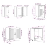 thumbnail of vidaXL 8-tlg. Küchenschrank-Set Lucca Hochglanz-Weiß Holzwerkstoff