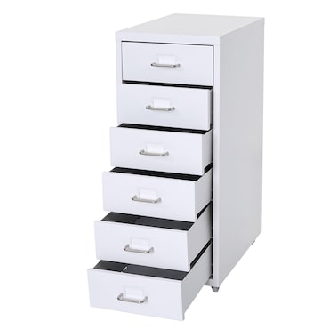 Metalen rolcontainer met houten front