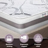 thumbnail of Doppelmatratze 175x200 Carbon Premium Quality, Antibakteriell, Anti-Milben, Anti-Allergie.| Höhe 25 cm | Made in Italy