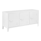 thumbnail of Helloshop26 - Mueble de TV con 3 puertas 58 x 113 x 40 cm blanco 03_0007764