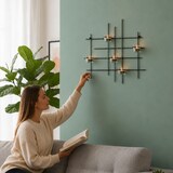 thumbnail of DanDiBo Kerzenhalter Wand Metall Schwarz Wandteelichthalter 50 cm 5XXL Wandkerzenhalter Kerzenhalter Teelichthalter Wandleuchter