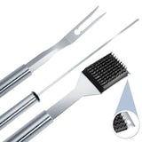 thumbnail of tectake Mallette barbecue 18 accessoires - gris - 400840