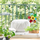thumbnail of Relaxdays Windrad Blume, 2er Set, Windspielstecker Garten & Balkon, HBT: 75 x 38 x 14 cm, Windmühle reflektierend, bunt