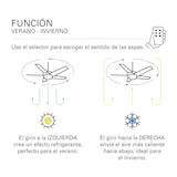 thumbnail of Forlight Ventilador de Techo Exterior IP44 - Motor DC Silencioso, 132 cm, Madera Oscura, 6 Velocidades, Mando a Distancia, Ideal para Terrazas y Baños