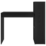 thumbnail of vidaXL Schreibtisch mit Regal Schwarz Eichen-Optik 108 x 55 x 103.5 cm