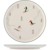 thumbnail of H&H Servizio Tavola 18 Pezzi Ski Holiday in Stoneware Decorato – Stile Invernale e Natalizio – Piatti con Sciatori e Quadri
