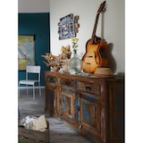 thumbnail of SIT Möbel Dressoir | 3 Deuren, 3 Laden | Oud hout gelakt | gekleurd | B 140 x D 40 x H 80 cm | 09103-98 | Serie RIVERBOAT