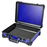 thumbnail of HMF 15502-05 Transportkoffer mit Rasterschaumstoff, Universalkoffer, 39 x 29 x 12 cm, Blau