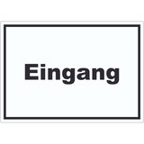 thumbnail of Eingang Aufkleber mit Text Zugang Eintritt waagerecht A3 (297x420mm)