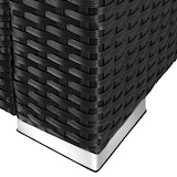 thumbnail of tectake Wicker hocker - zwart / grijs - 405091