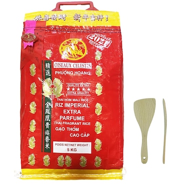 Riz Thai impérial extra parfumé 2023 qualité premium 5KG/Sac 25KG (5x5KG)