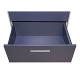 thumbnail of Hängeregisterschrank | HxBxT 132x76x46 cm | A4 abschließbar | Grau-Dunkelgrau | Aktenschrank Büroschrank Stahlschrank