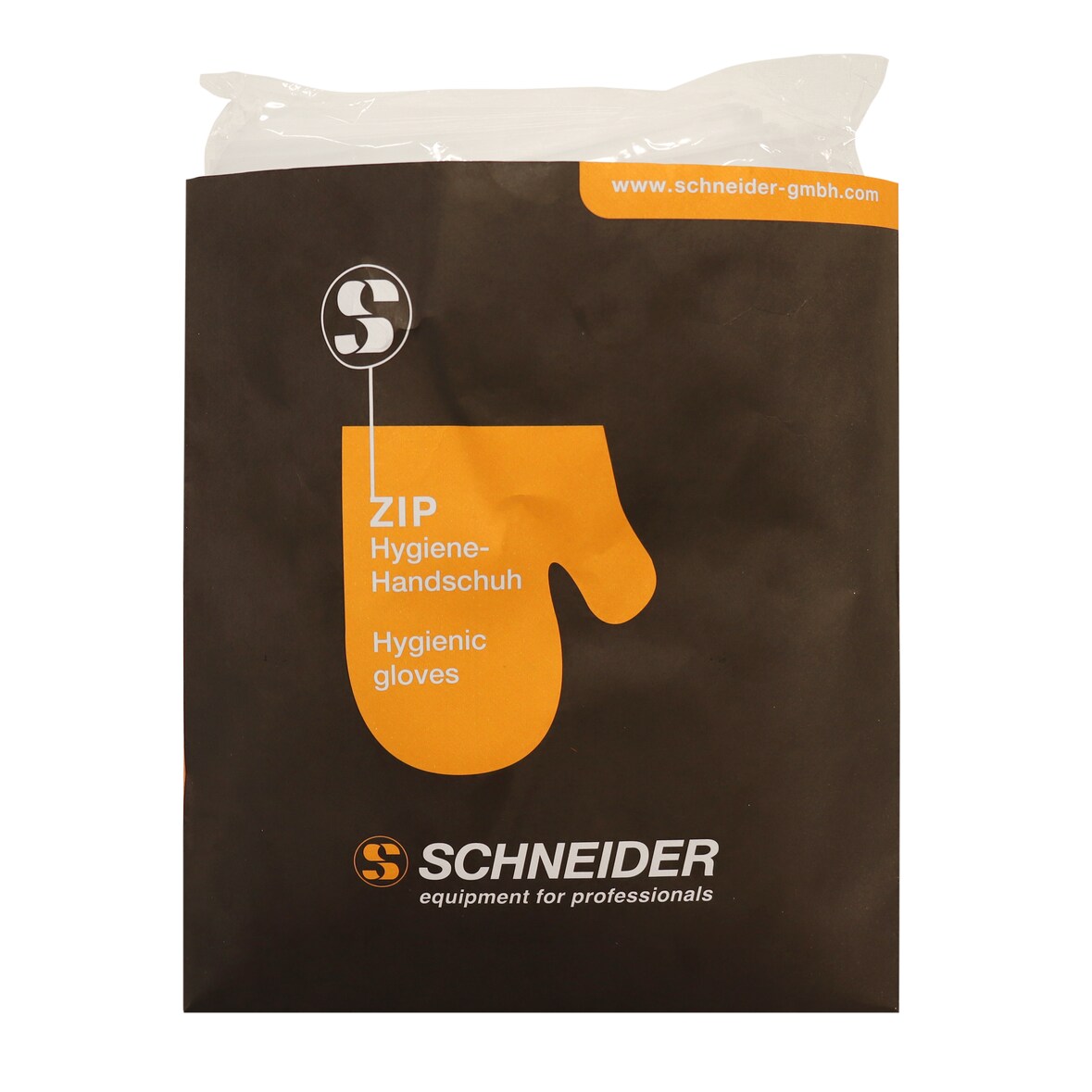 Schneider - ZIP-Hygiene Handschuh, LDPE, 50 Stück ohne Clip, 750 Stück im Großkarton