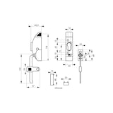 thumbnail of Boîtier Entrebailleur de fenetre blanc sans cylindre