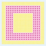 thumbnail of Sovie HOME Tischdecke Willi in Gelb-Rosa aus Linclass® Airlaid 80 x 80 cm, 1 Stück - Punkte Karo Streifen