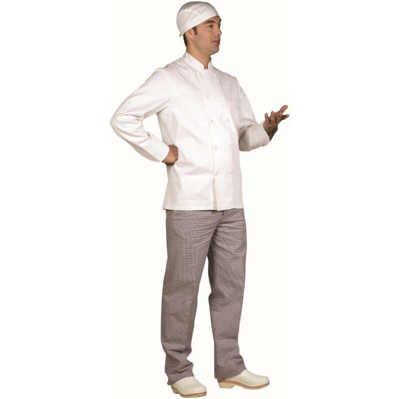 Pantalon largo 100% coton pied de poule