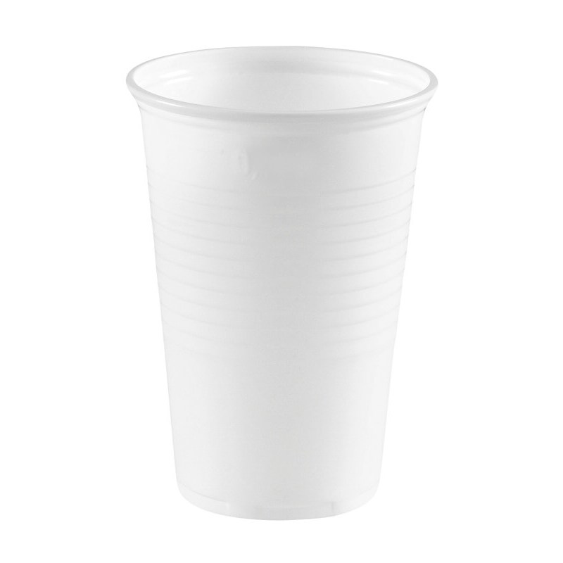 3000x Ausschankbecher, PP, weiß, 180ml