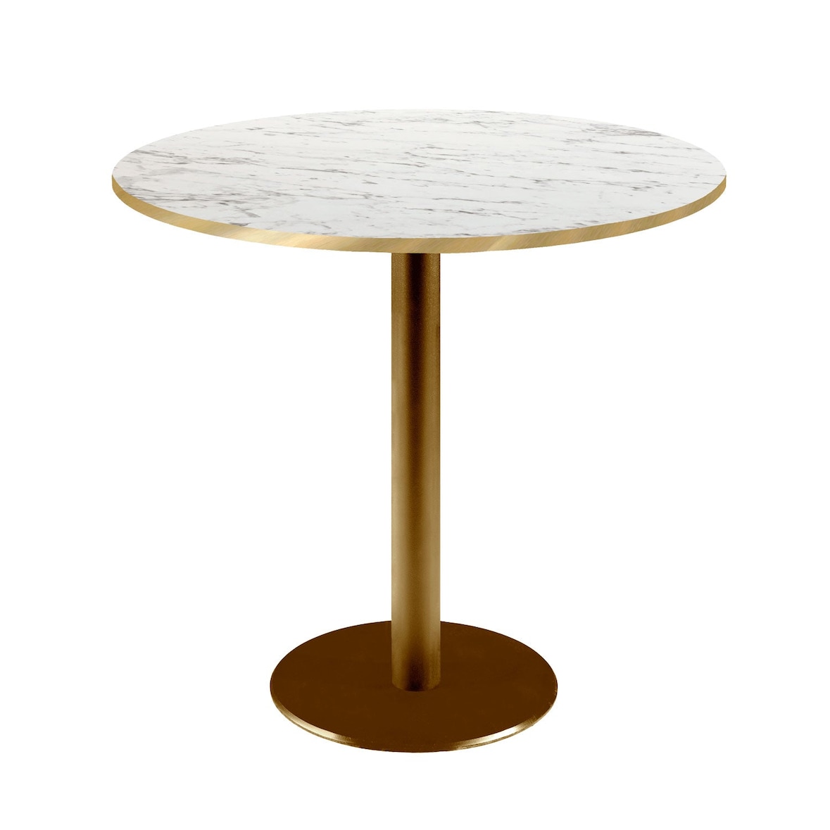 Restootab - Table Ø70cm Rome bistrot marbre veiné