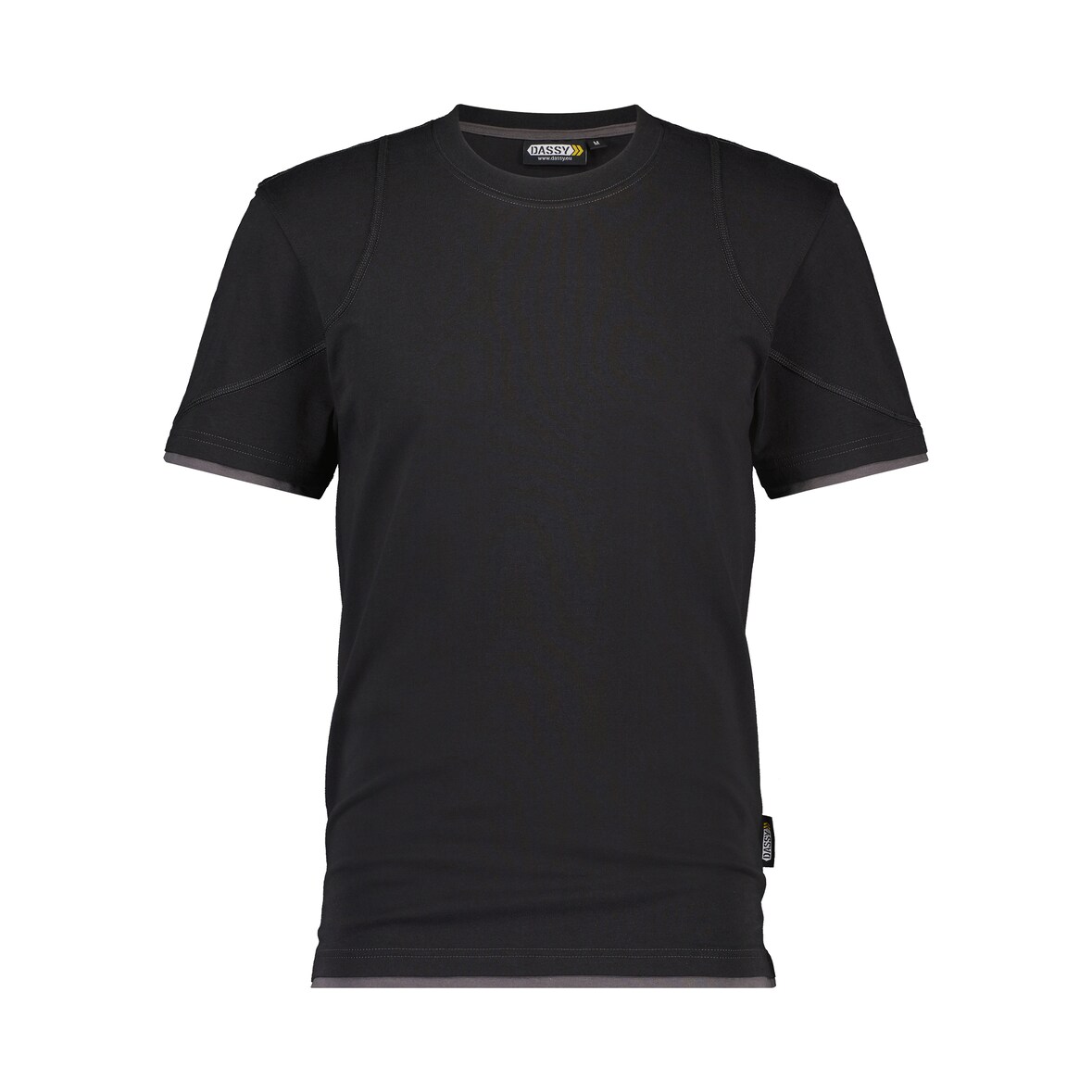 DASSY® Kinetic T-Shirt Arbeit schwarz/anthrazitgrau XL