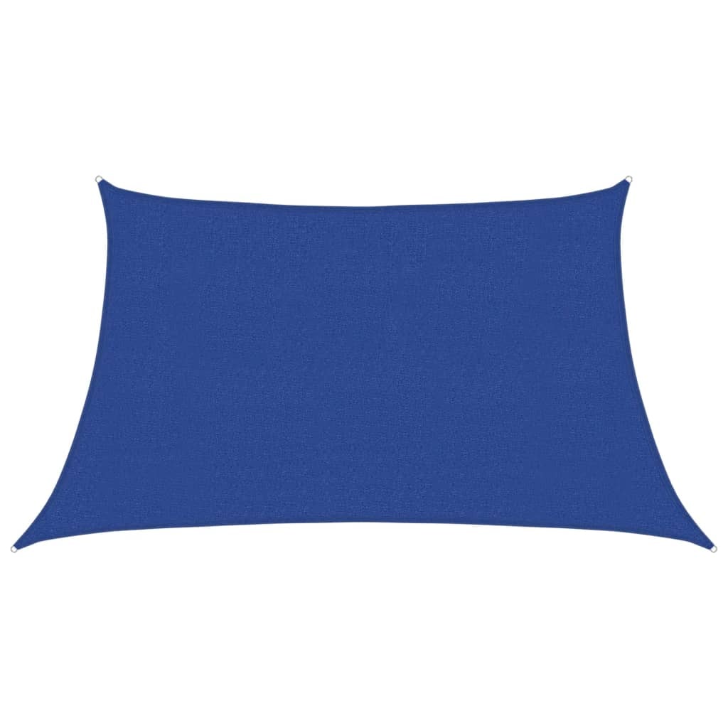 Toldo de vela HDPE azul 160 g/m² 3/4x2 m